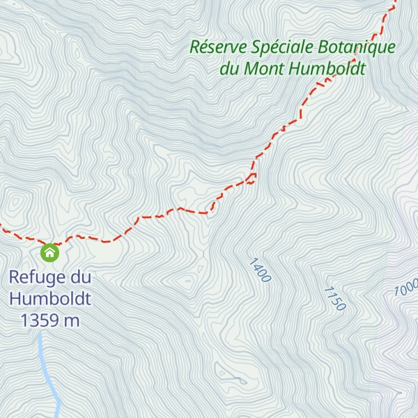 Map of Mont Humboldt