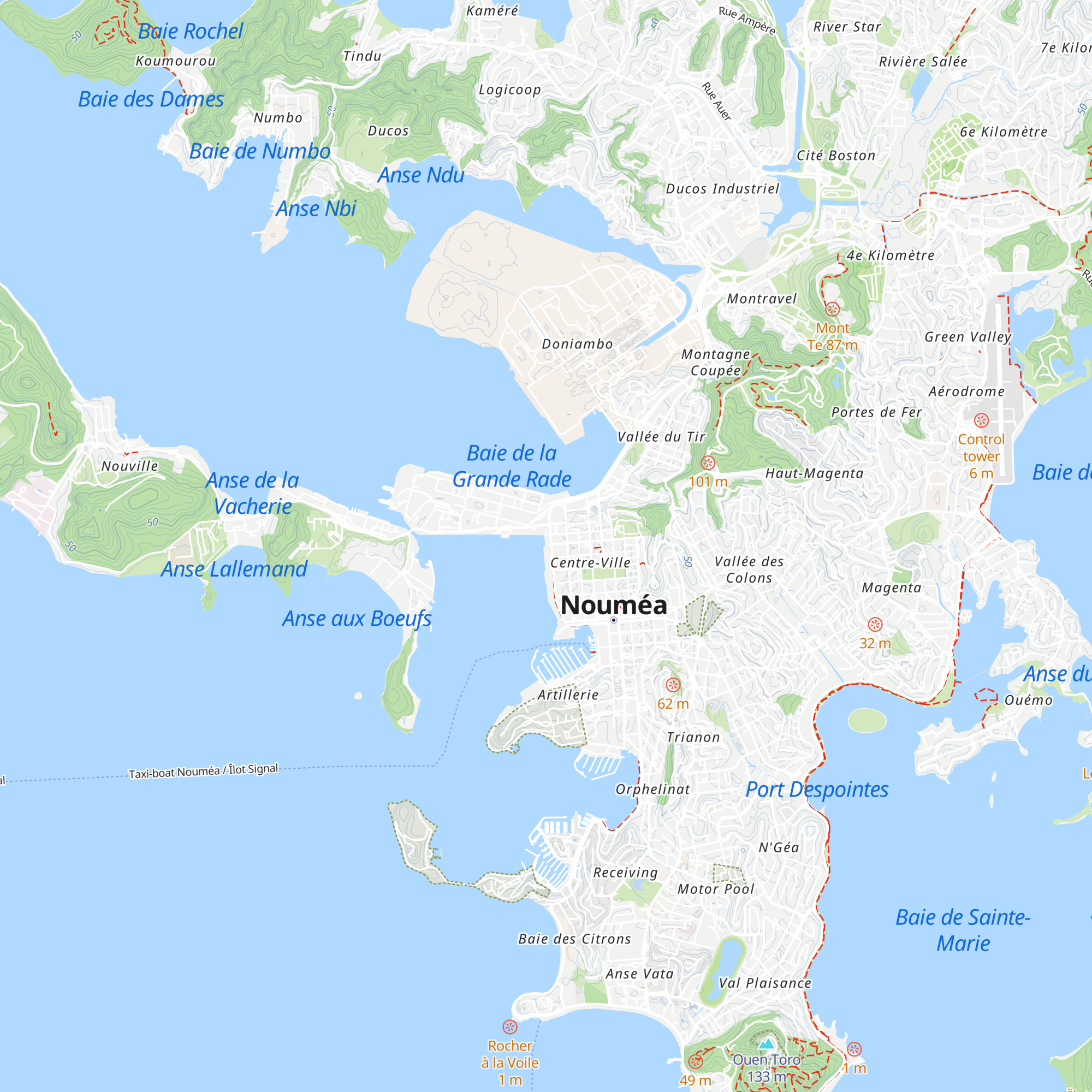 Office de tourisme de la Province Sud map