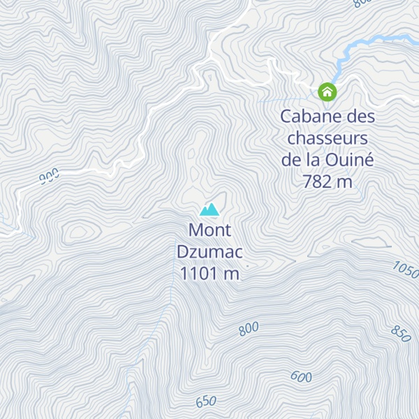 Map of Mont Dzumac