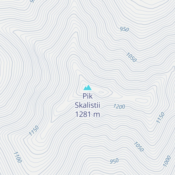 Map of Pik Skalistii