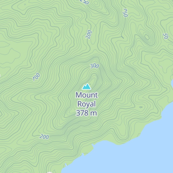 Map of Mount Royal