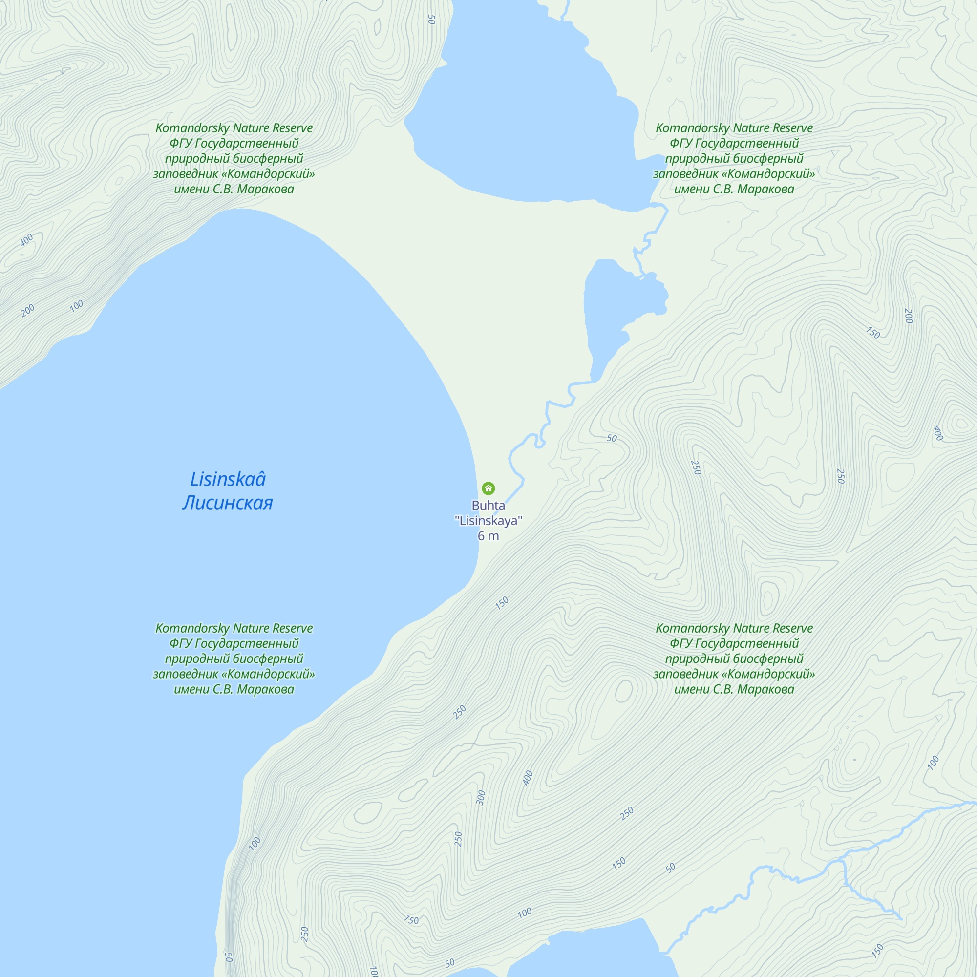 Buhta "Lisinskaya" map