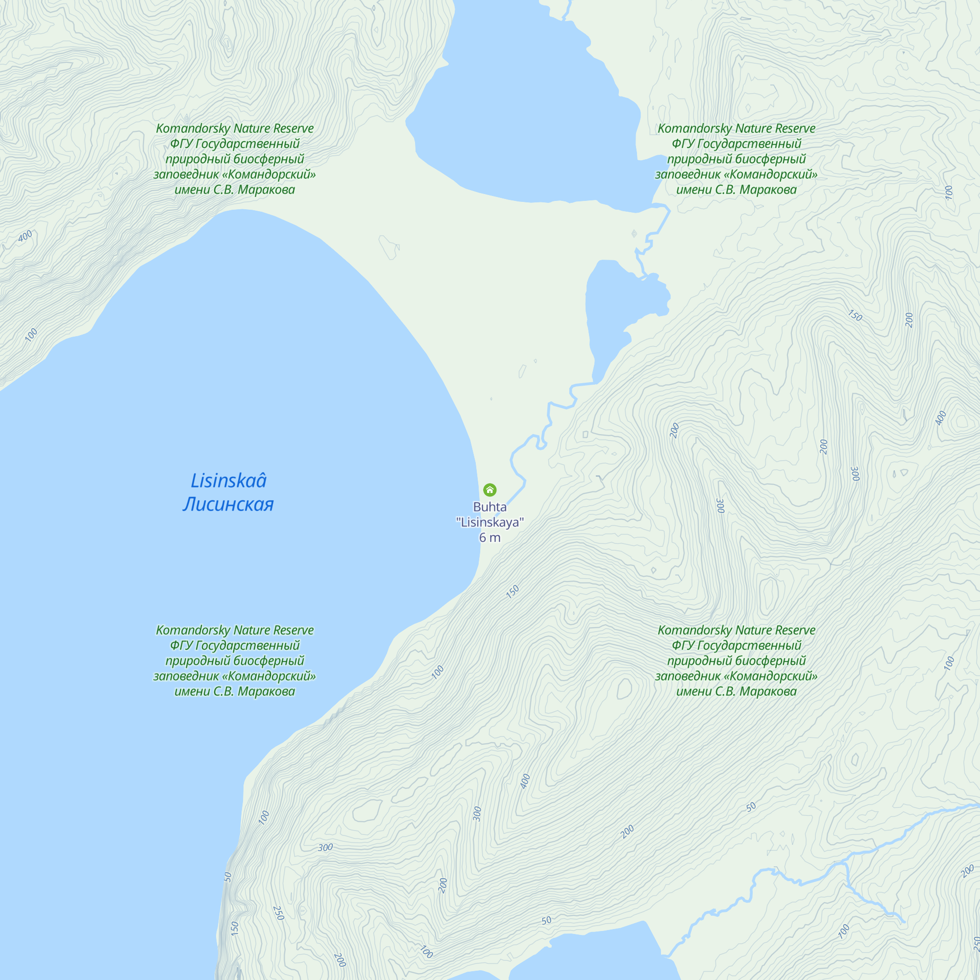 Buhta "Lisinskaya" map