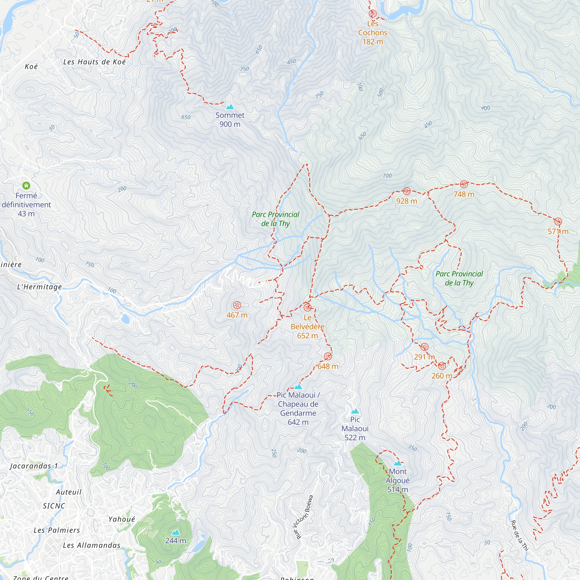 Refuge forestier le Houp map