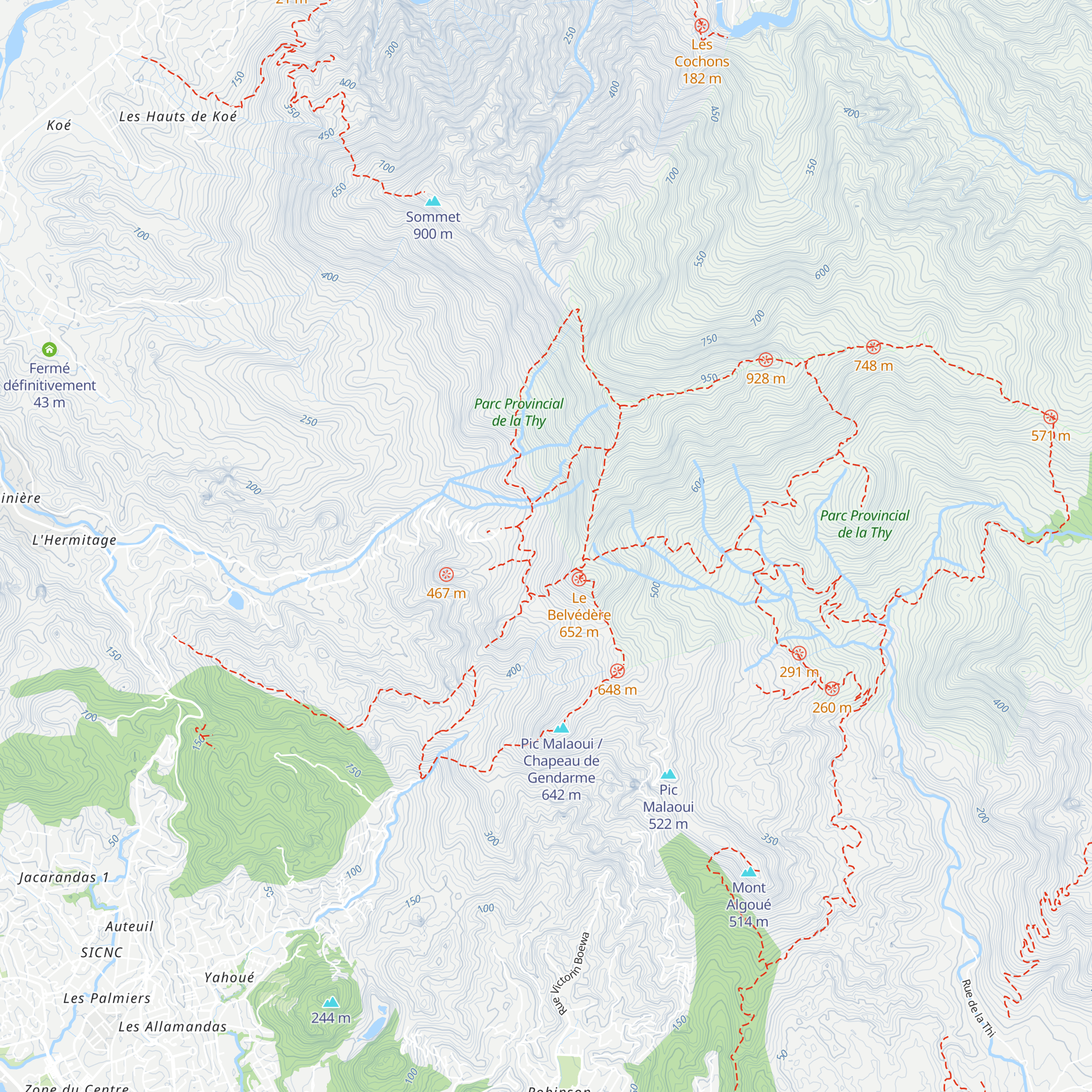 Refuge forestier le Houp map