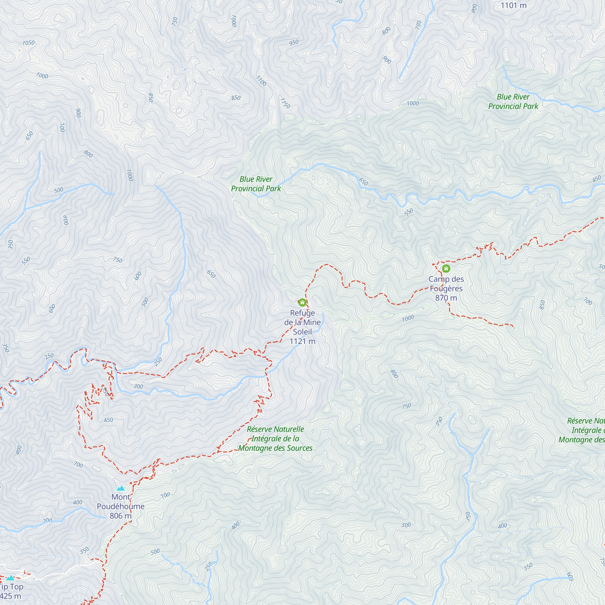 Refuge de la Mine Soleil map