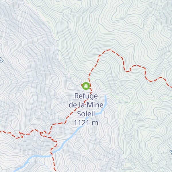 Map of Refuge de la Mine Soleil