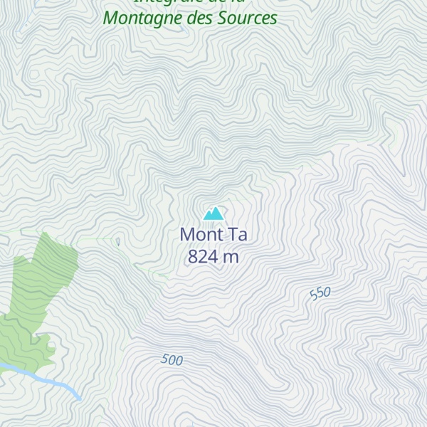 Map of Mont Ta
