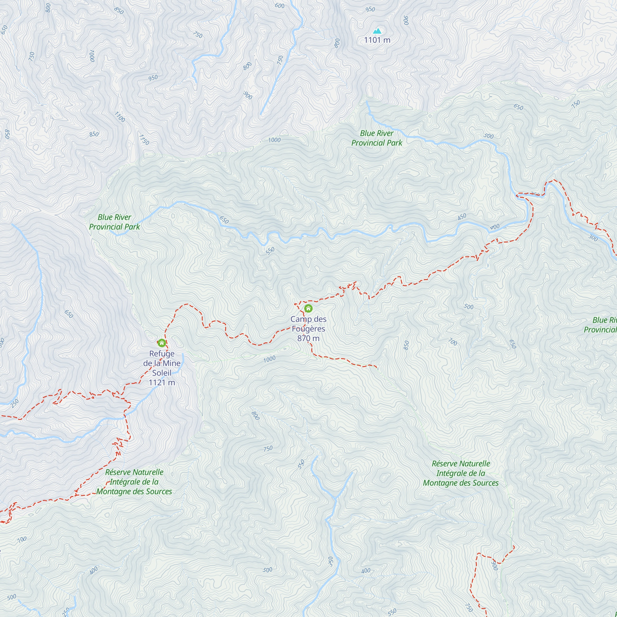 Camp des Fougères map