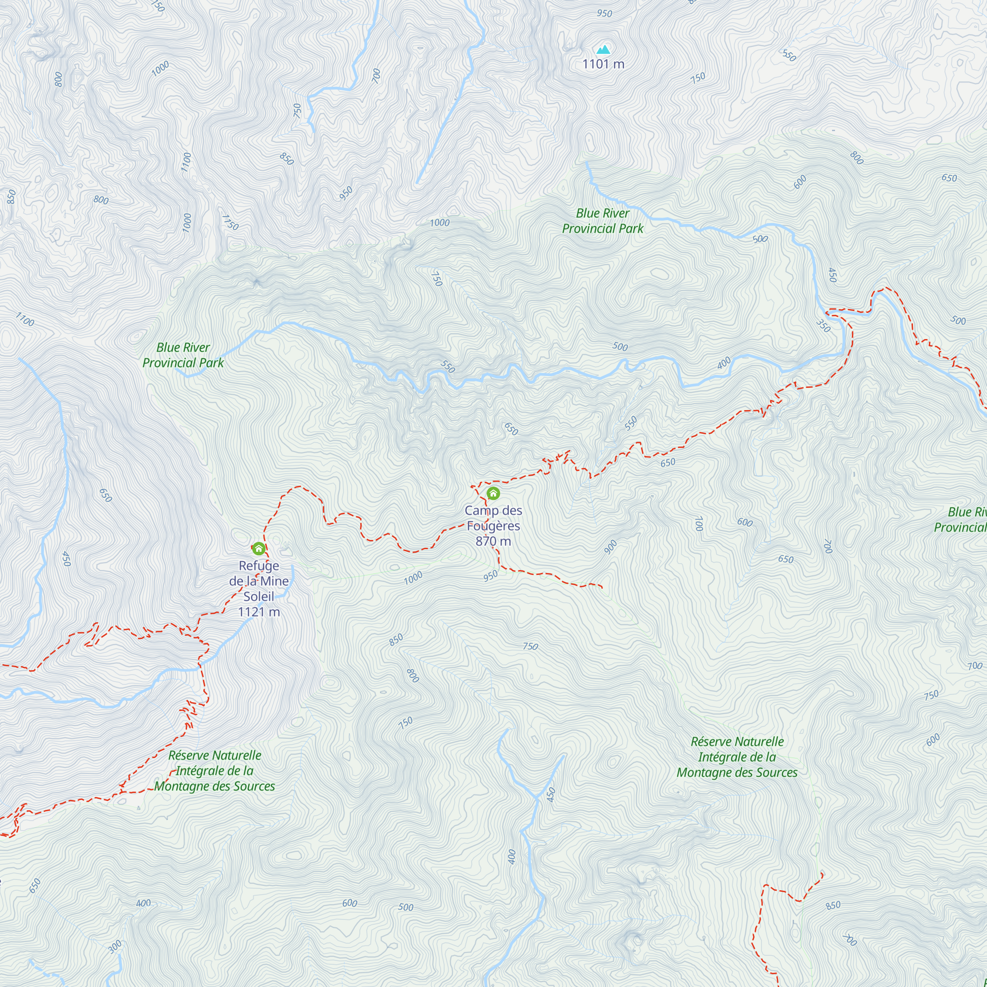 Camp des Fougères map