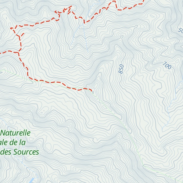 Map of Pic du Rocher