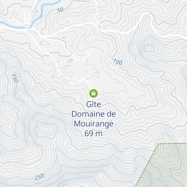 Map of Gîte Domaine de Mouirange