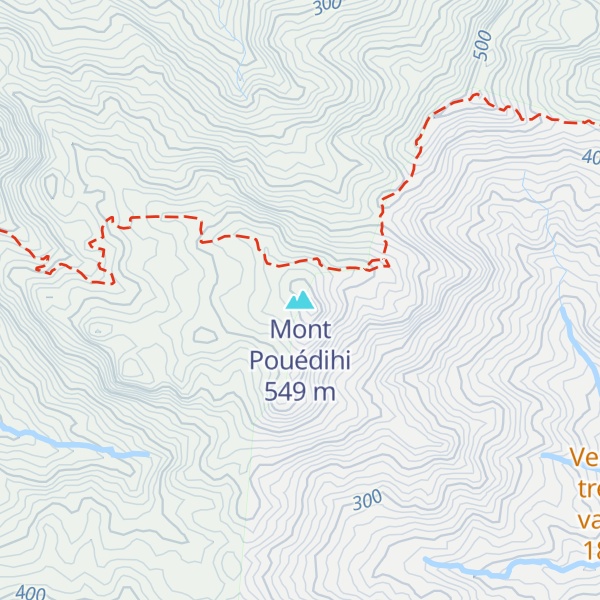 Map of Mont Pouédihi