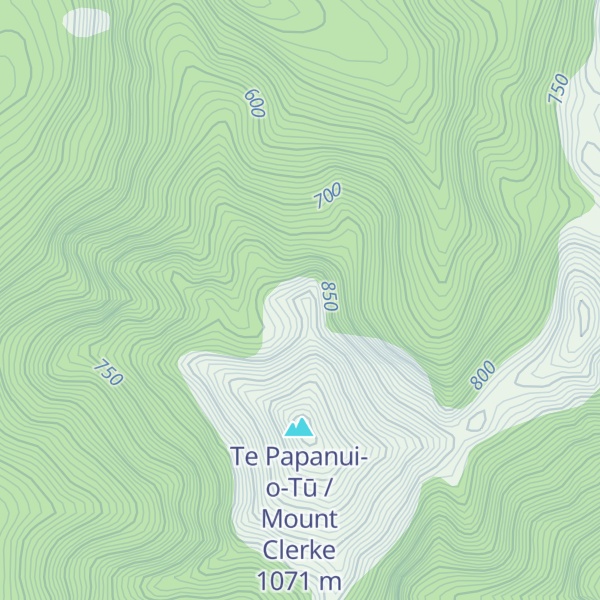 Map of Mount Clerke