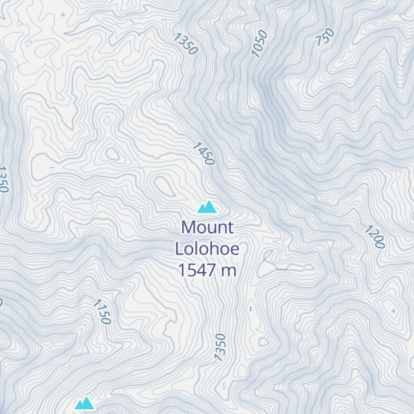 Map of Mount Lolohoe
