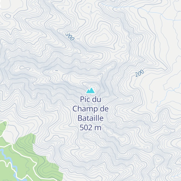 Map of Pic du Champ de Bataille