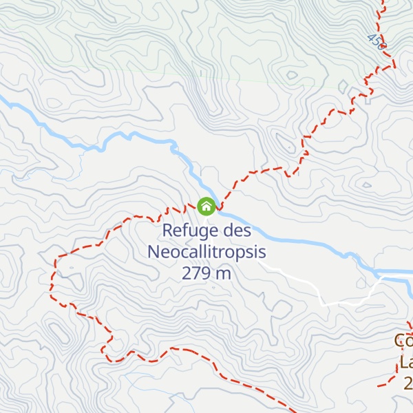 Map of Refuge des Neocallitropsis
