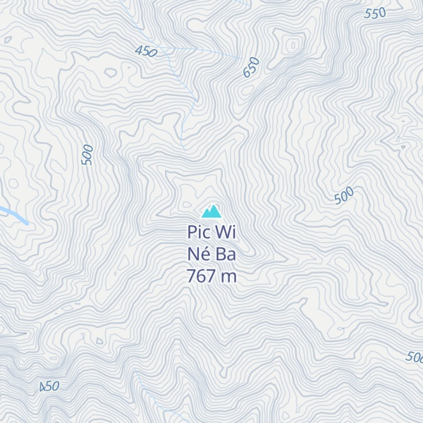 Map of Pic Wi Né Ba
