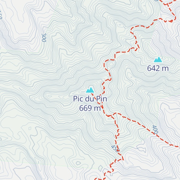 Map of Pic du Pin