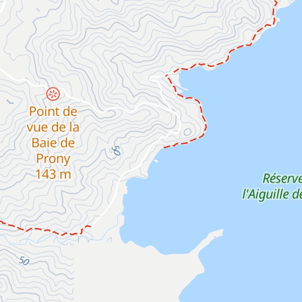 Map of Refuge de Prony