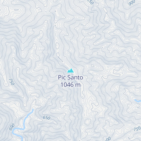 Map of Pic Santo