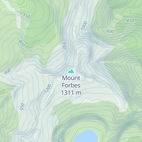 Map of Mount Forbes
