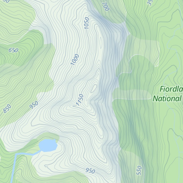 Map of Mount Pender