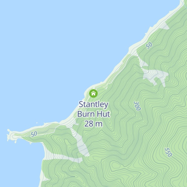 Map of Stantley Burn Hut