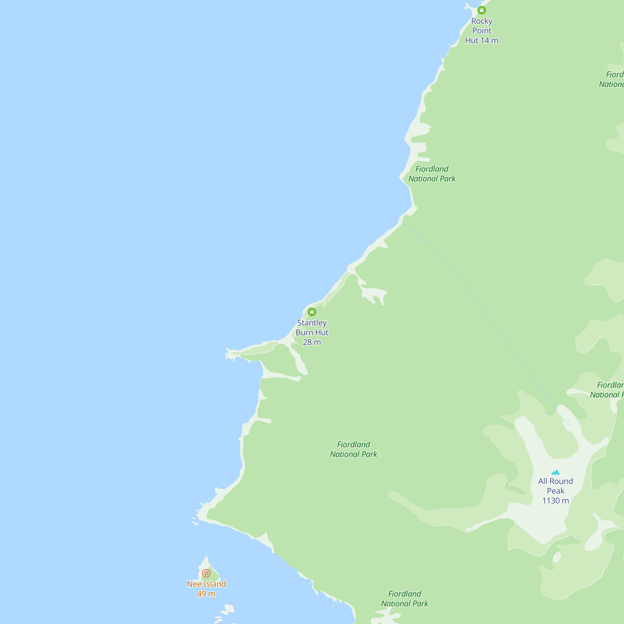 Stantley Burn Hut map