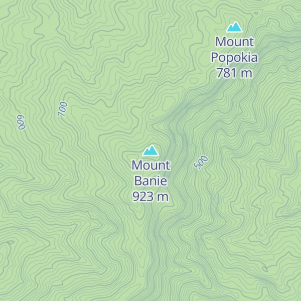 Map of Mount Banie