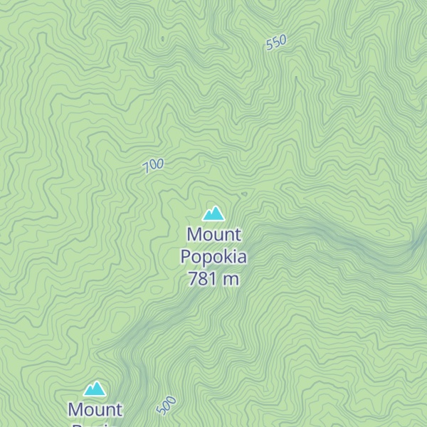 Map of Mount Popokia