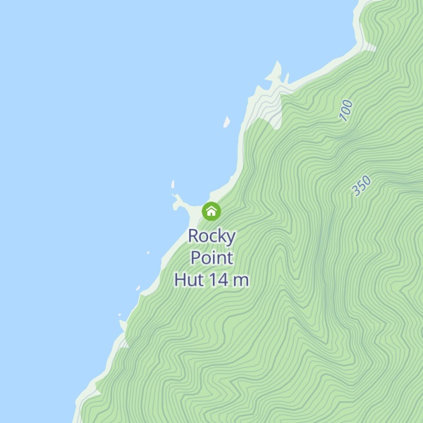 Map of Rocky Point Hut