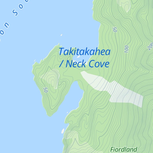 Map of Deas Cove Hut