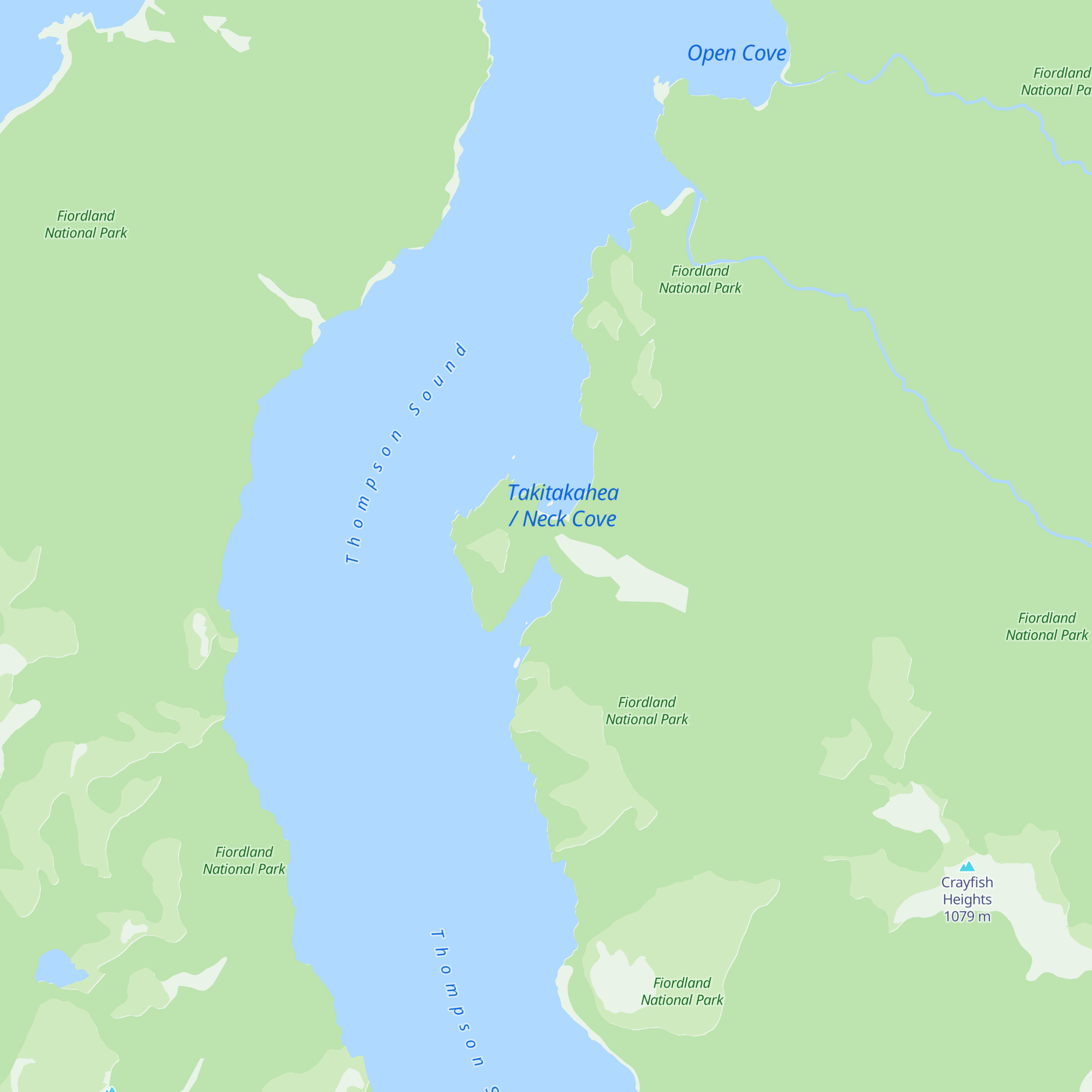 Deas Cove Hut map