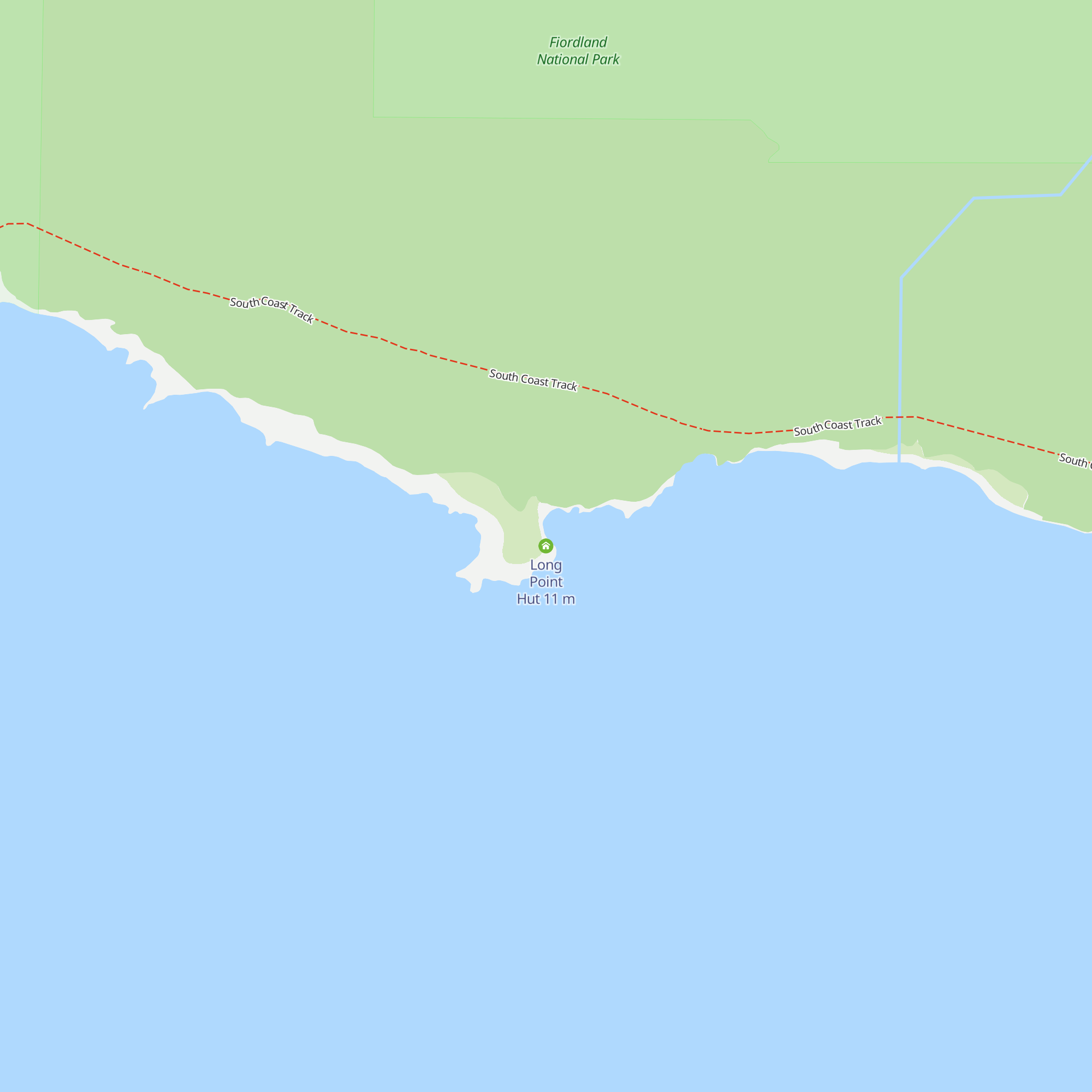 Long Point Hut map