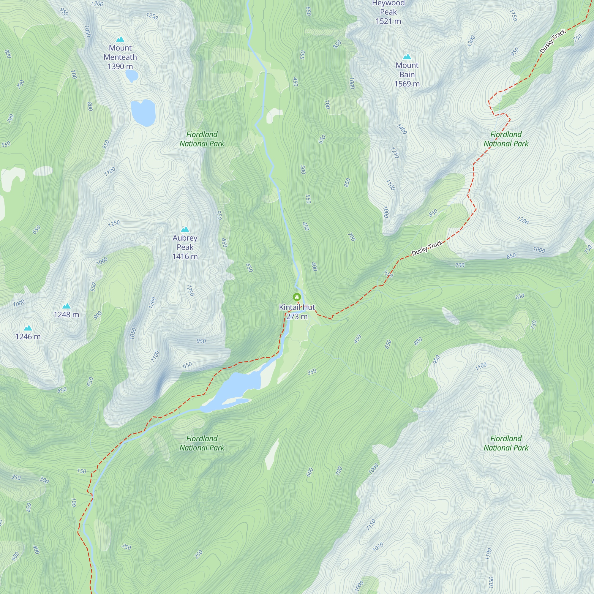 Kintail Hut map