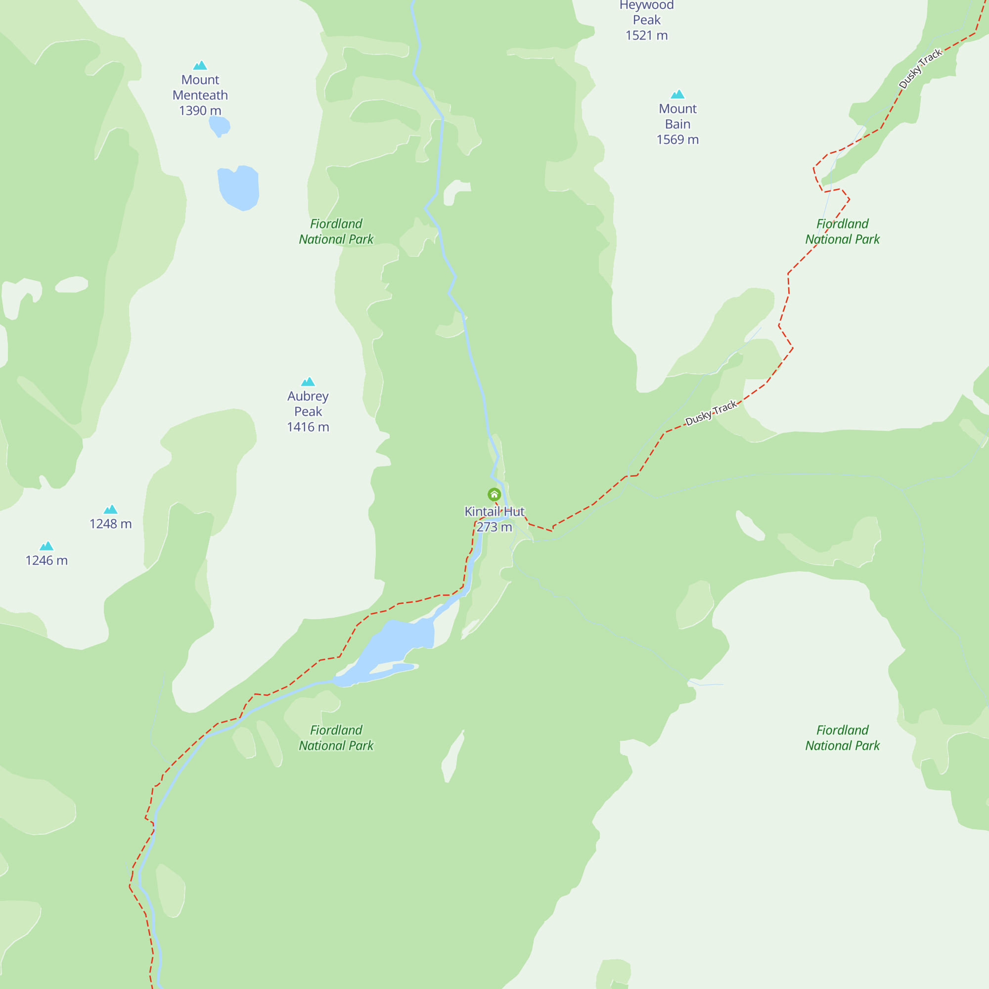 Kintail Hut map