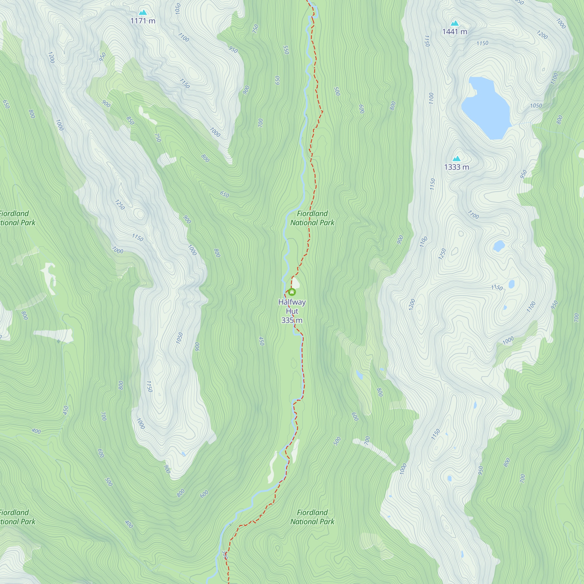 Halfway Hut map