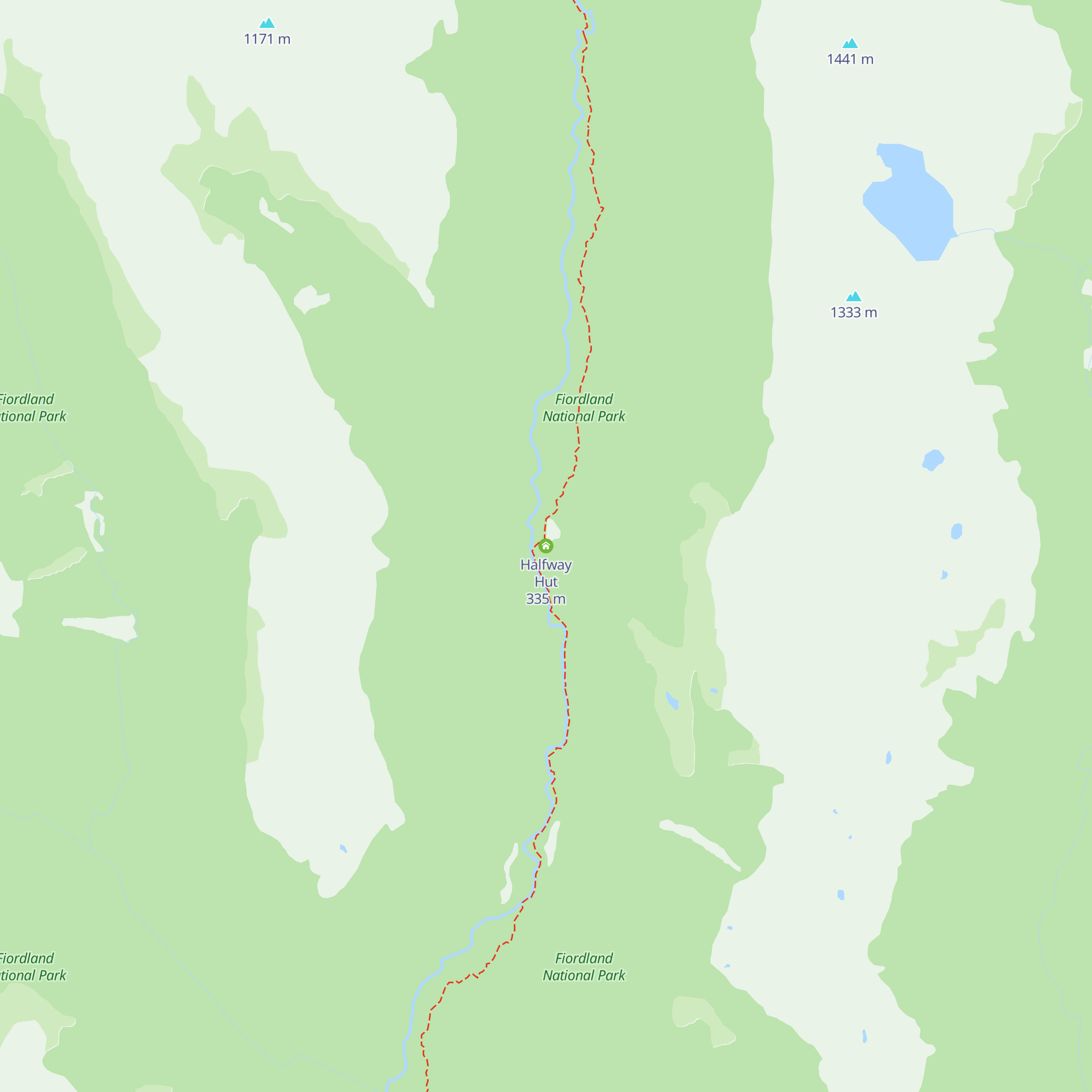 Halfway Hut map