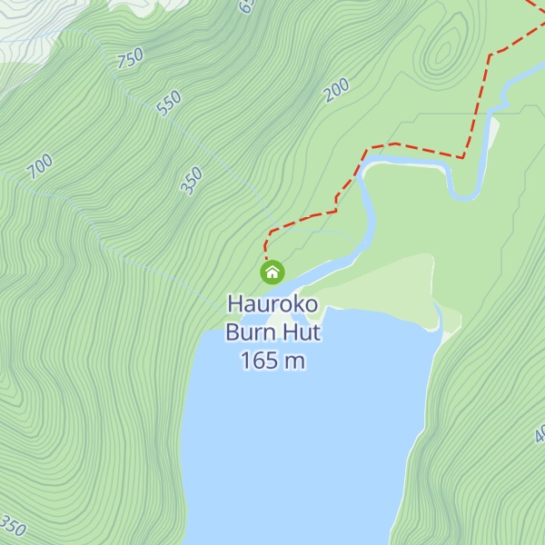 Map of Hauroko Burn Hut