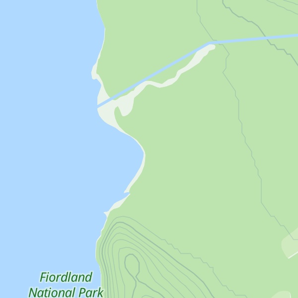 Map of Lake Poteriteri Hut