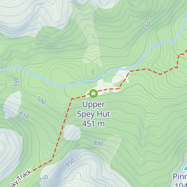 Map of Upper Spey Hut