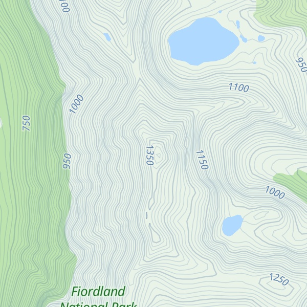 Map of Beatrice Peaks