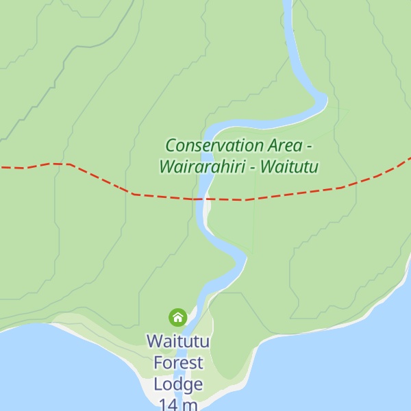 Map of Wairaurahiri Hut