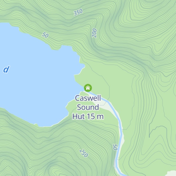 Map of Caswell Sound Hut