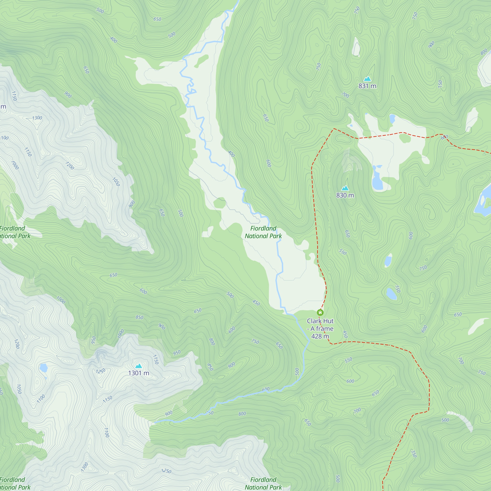 Clark Hut map