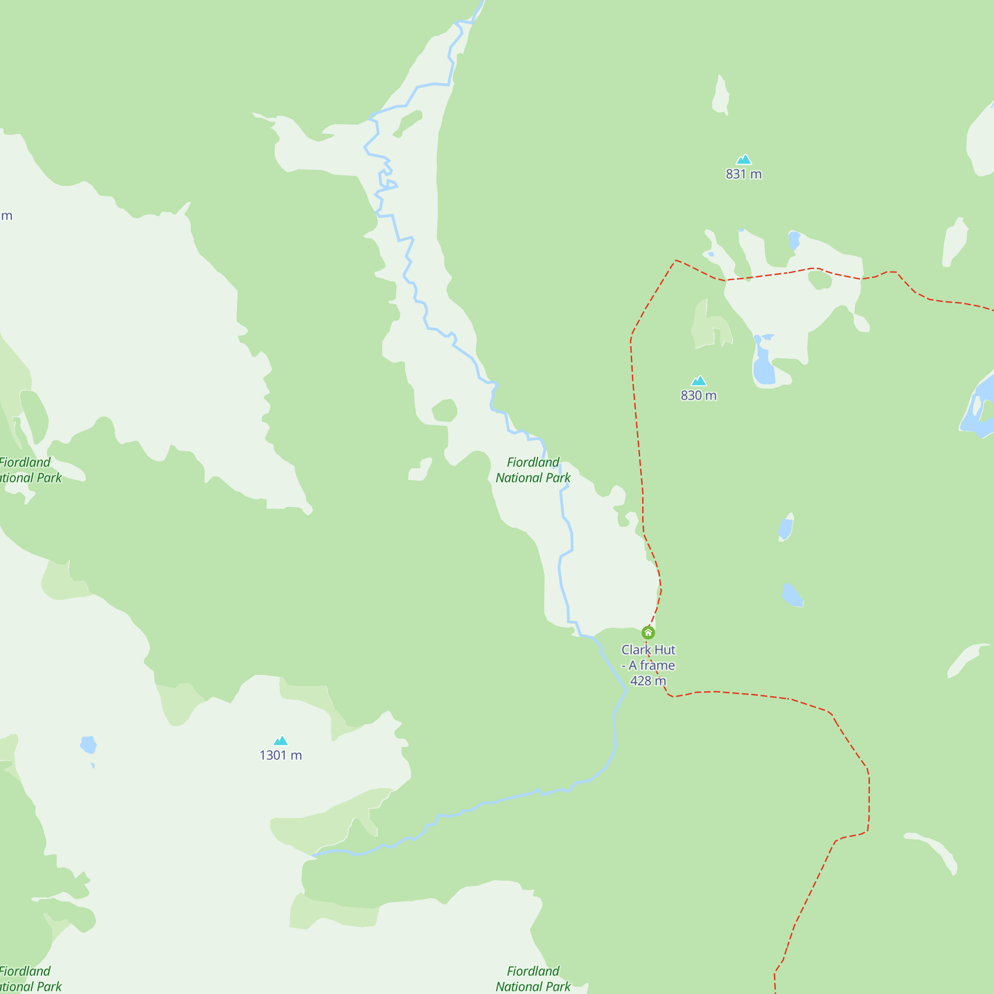 Clark Hut map