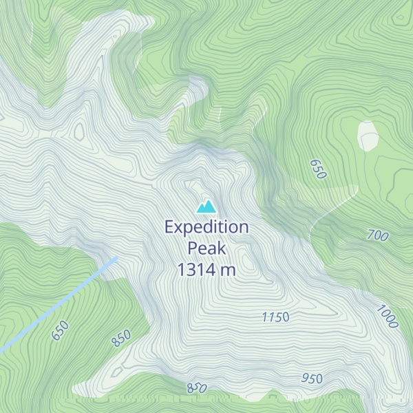 Map of Expedition Peak