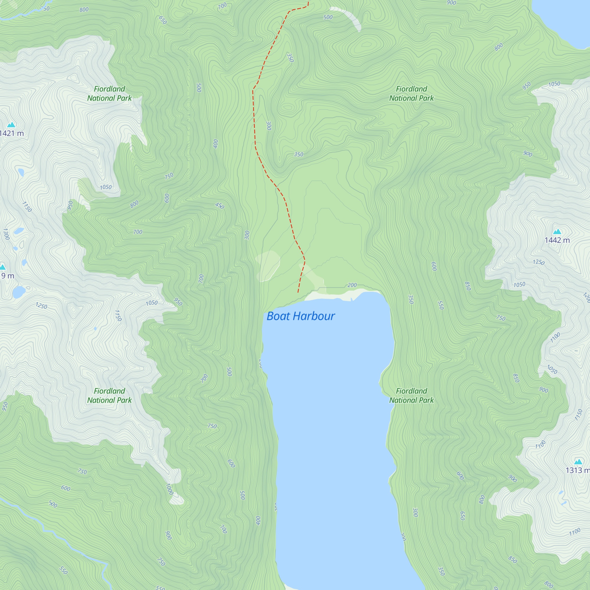 Monowai Hut map