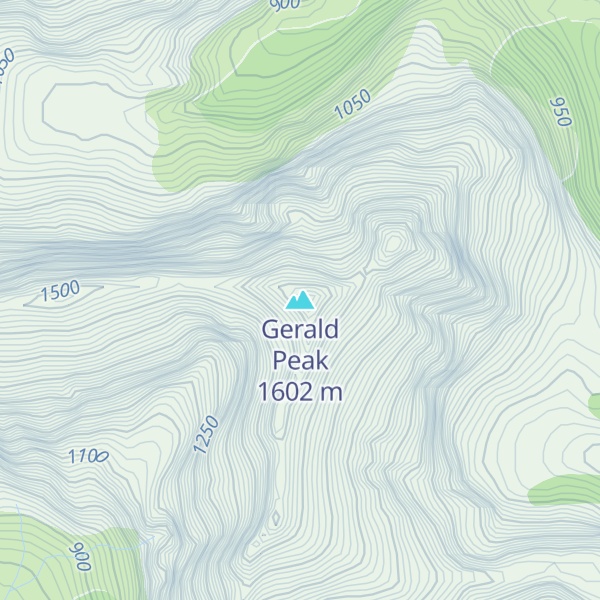 Map of Gerald Peak